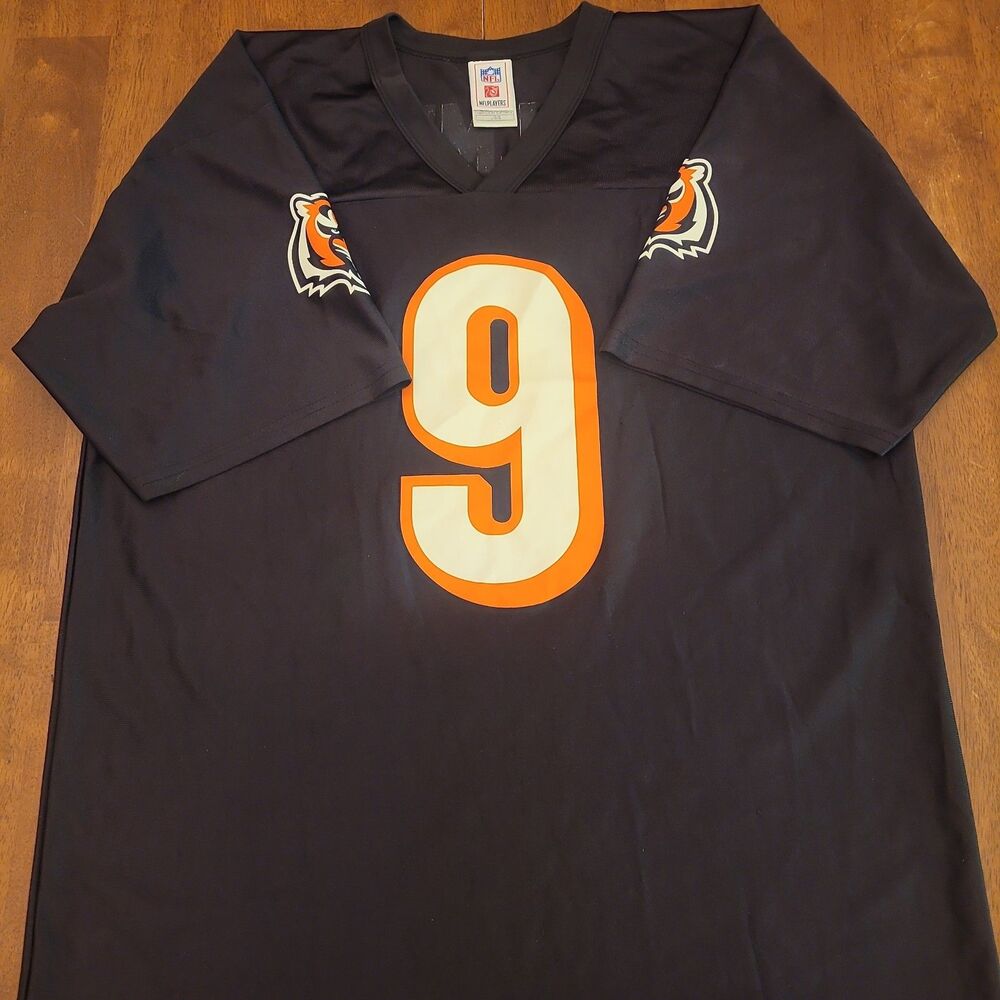 Vintage Cincinnati Bengals Jersey Mens Black NFL Football Carson Palmer 9